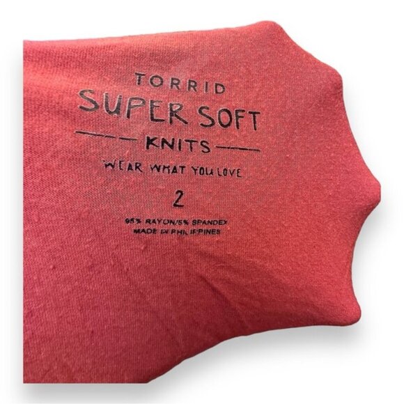 Women’s torrid 2 Orange Pink Swing Super Soft Cami 18 20 2XL 2X XXL - Picture 9 of 13